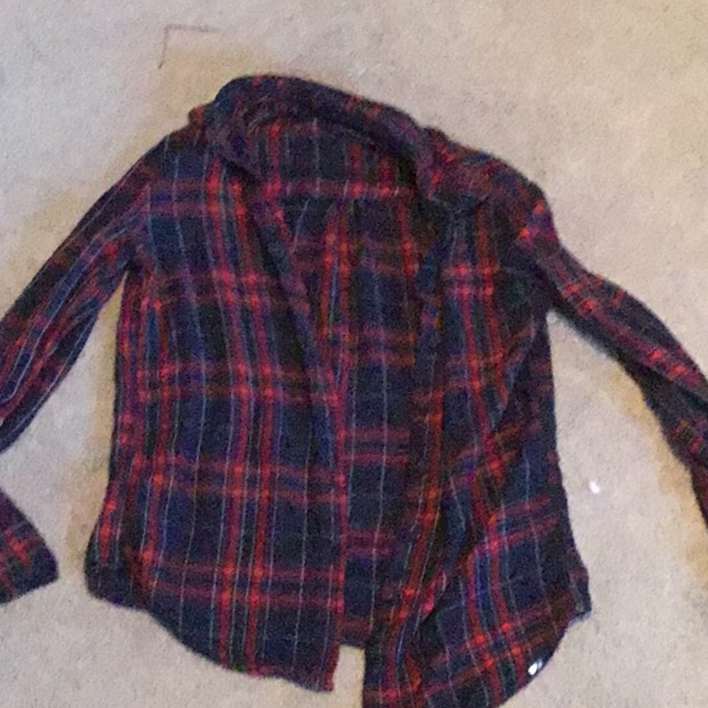 Trendy button up flannel